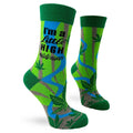 High Maintenance Women's Combed Cotton Crew Socks by FabDaz