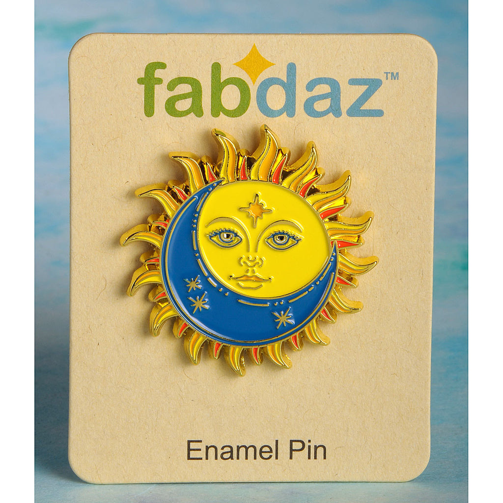 Celestial Sun Moon Soft Enamel Pins