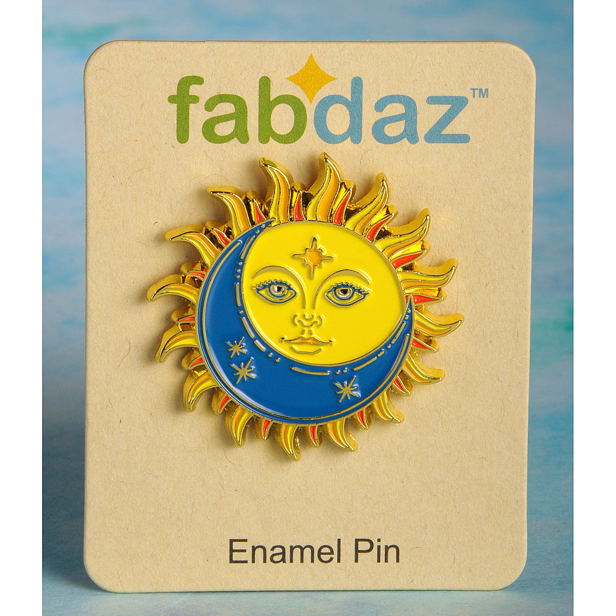 Celestial Sun Moon Soft Enamel Pins