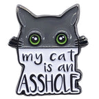 My Cat is an Asshole Soft Enamel Pins