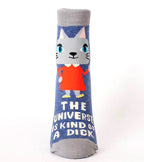 Women's Ankle Socks - The Universe is Kind of a Dick  - Blue Q