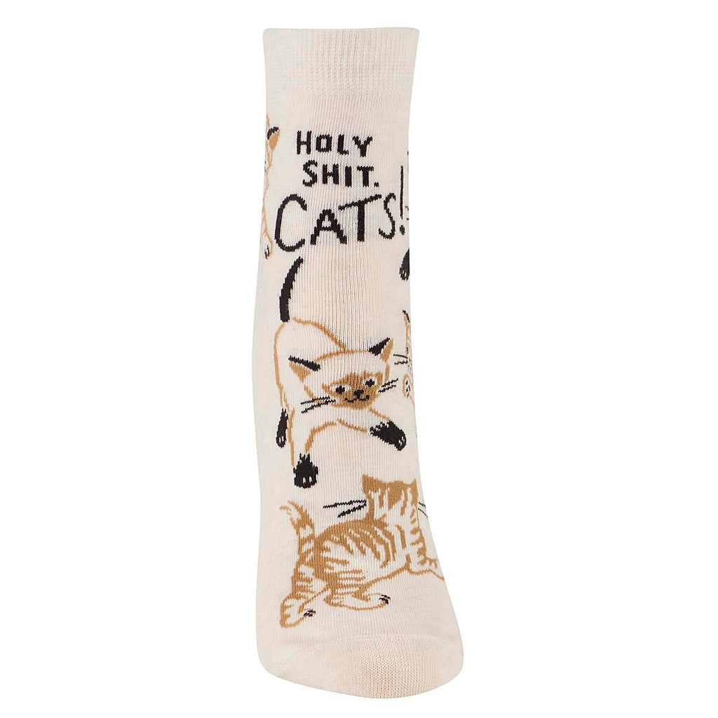 Blue Q Holy shit, CATS! Women's Ankle Socks
