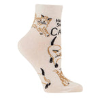 Blue Q Holy shit, CATS! Women's Ankle Socks