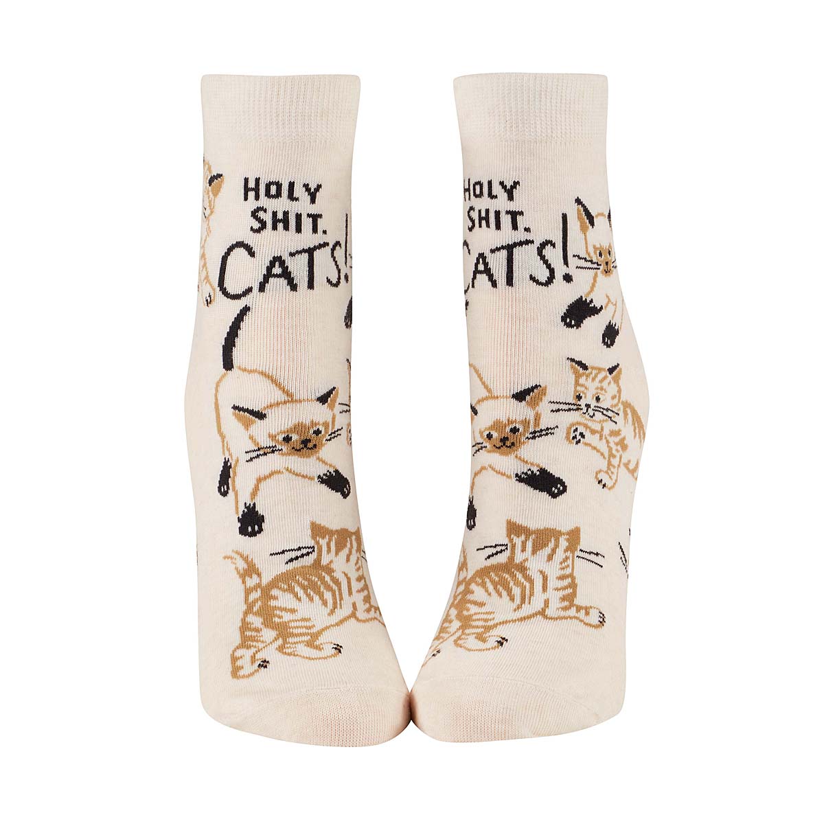 Blue Q Holy shit, CATS! Women's Ankle Socks
