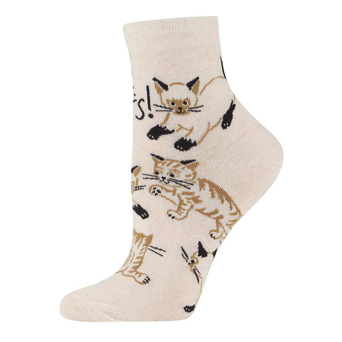 Blue Q Holy shit, CATS! Women's Ankle Socks