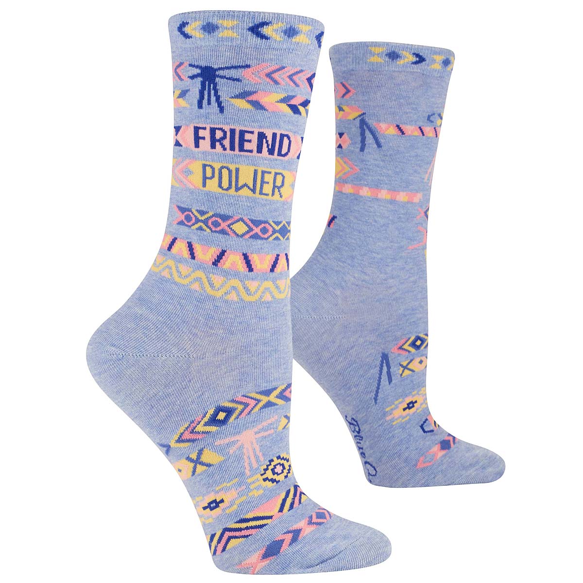 Blue Q FRIEND POWER Women's Crew Socks