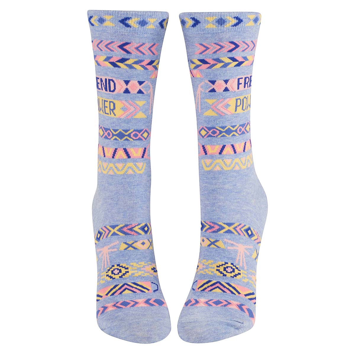 Blue Q FRIEND POWER Women's Crew Socks