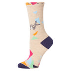 Women's Crew Socks -  You Crafty bitch  - Blue Q