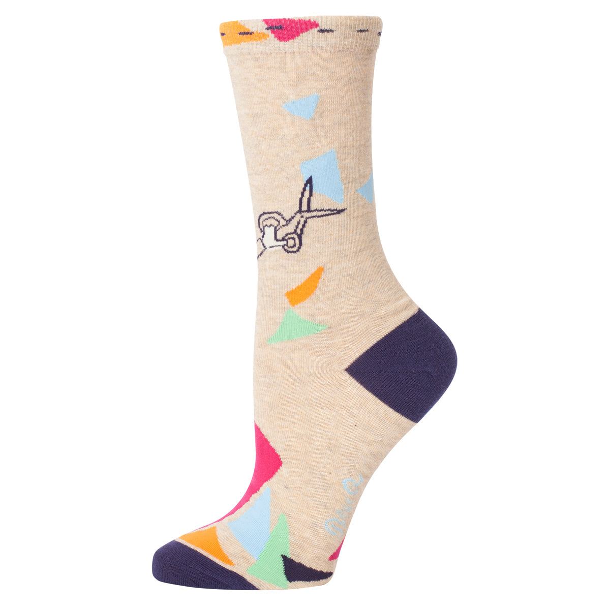 Women's Crew Socks -  You Crafty bitch  - Blue Q