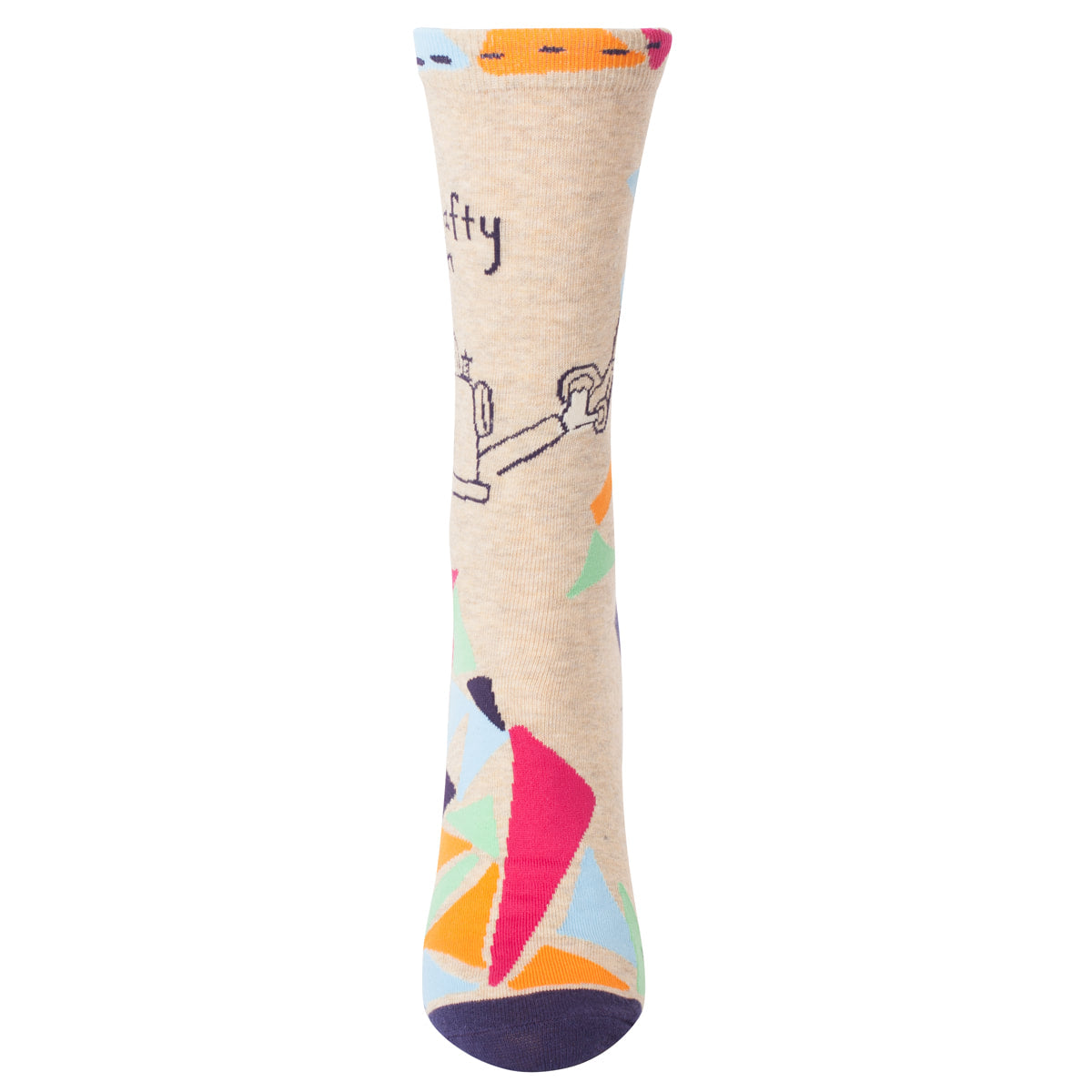 Women's Crew Socks -  You Crafty bitch  - Blue Q