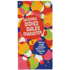 Blue Q Washing Dishes Kitchen Towel - Printed Cotton Kitchen Towel