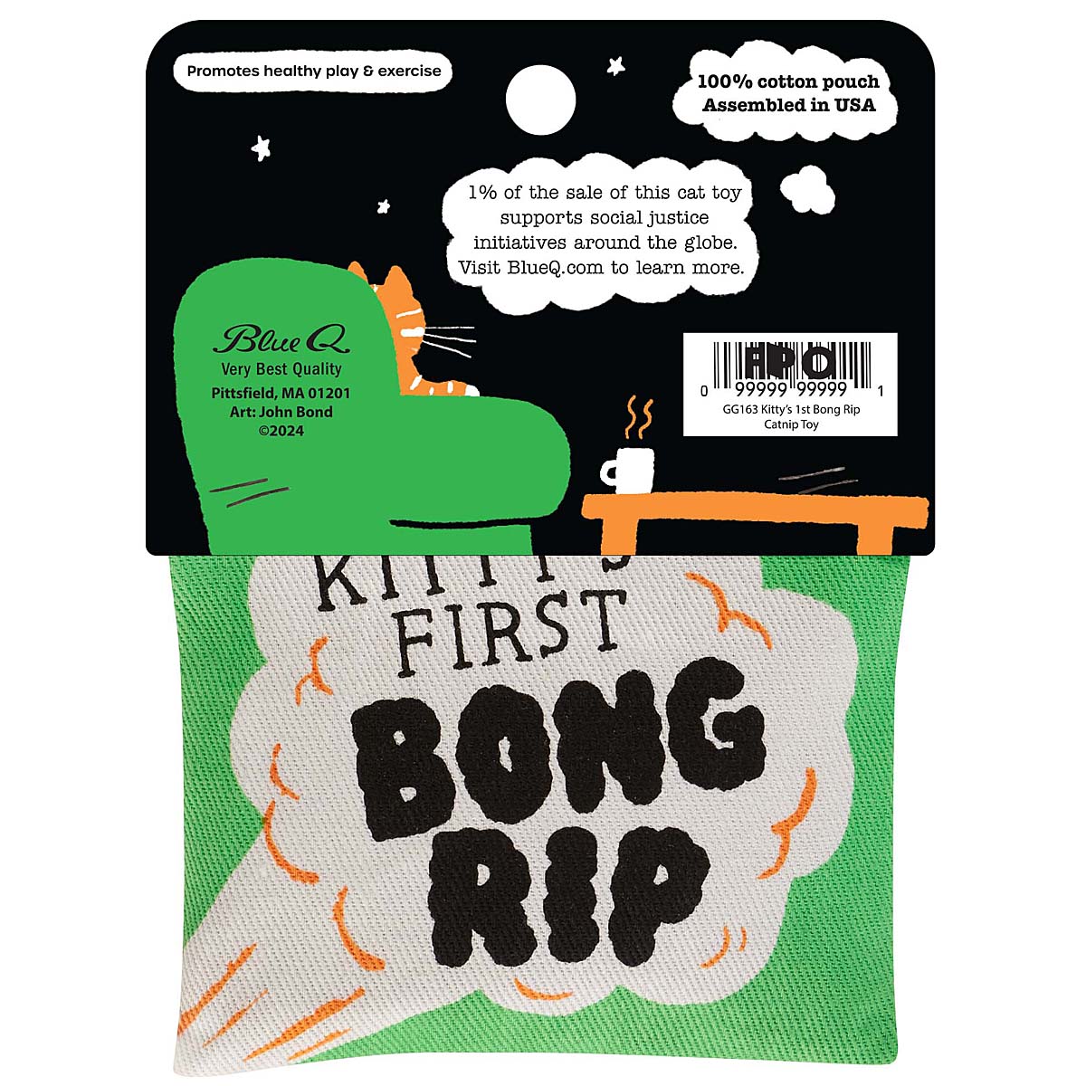 Kitty's First Bong Rip Organic Catnip by Blue Q