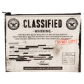 Classified Eco, Recycled Zipper Pouch by Blue Q