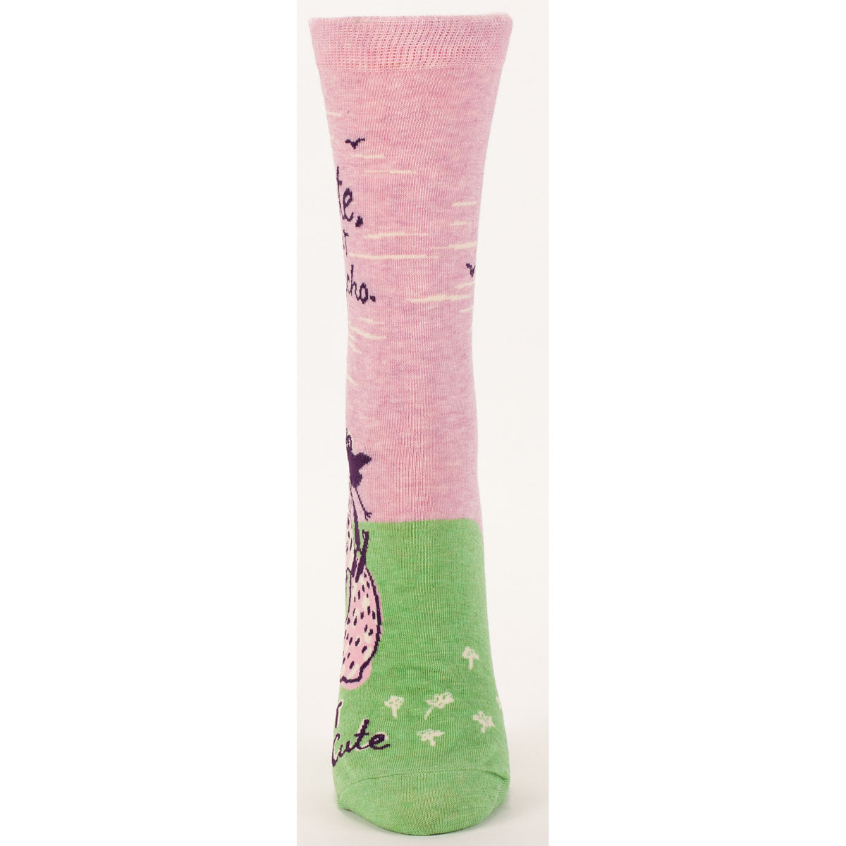 Women's Crew Socks -  Cute but Psycho  - Blue Q