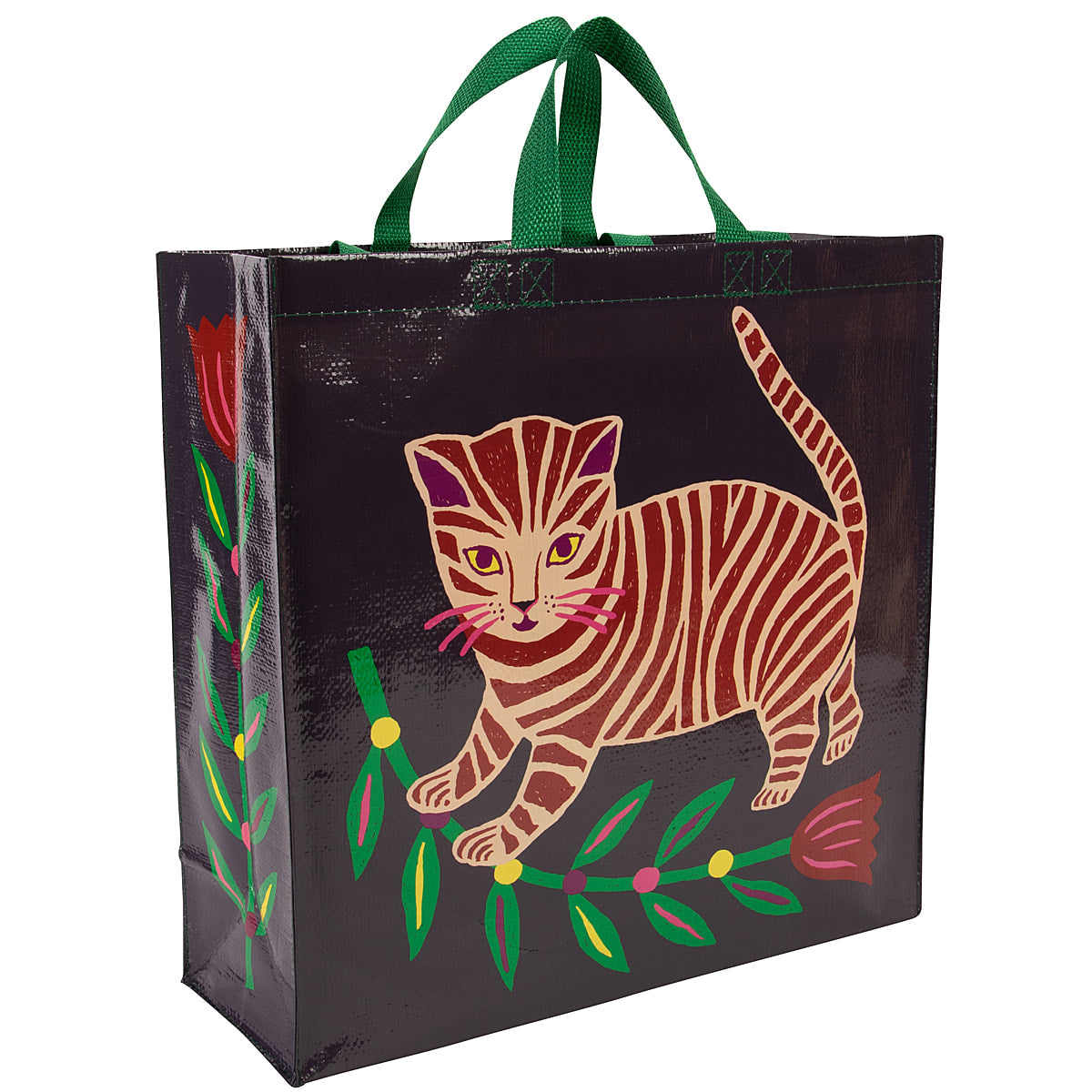 Tiger Kitten Blue Q Shopper- Reusable Shopping Bags