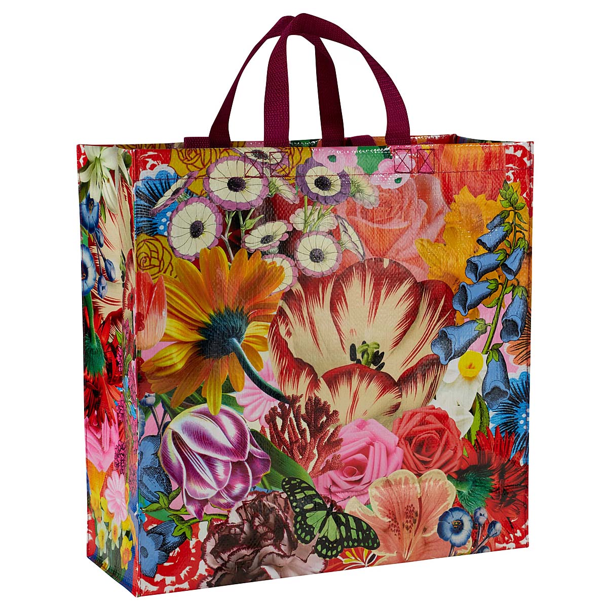 Blossoms Blue Q Shopper- Reusable Shopping Bags