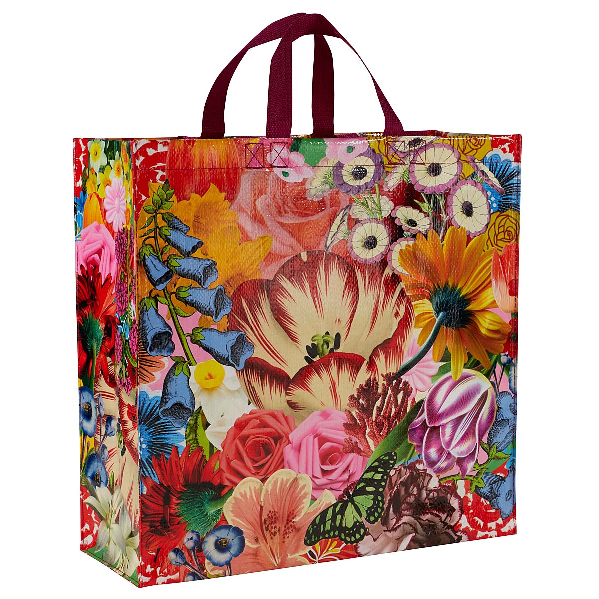Blossoms Blue Q Shopper- Reusable Shopping Bags