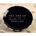 you are so loved darling - scalloped ceramic trinket dish or jewelry dish - GG