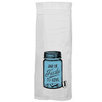 Jar of Fucks Hang Tight Cotton Towel with pull through loop - by Twisted Wares