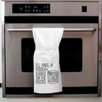 Vodka Xanax Hang Tight Cotton Towel with pull through loop - by Twisted Wares