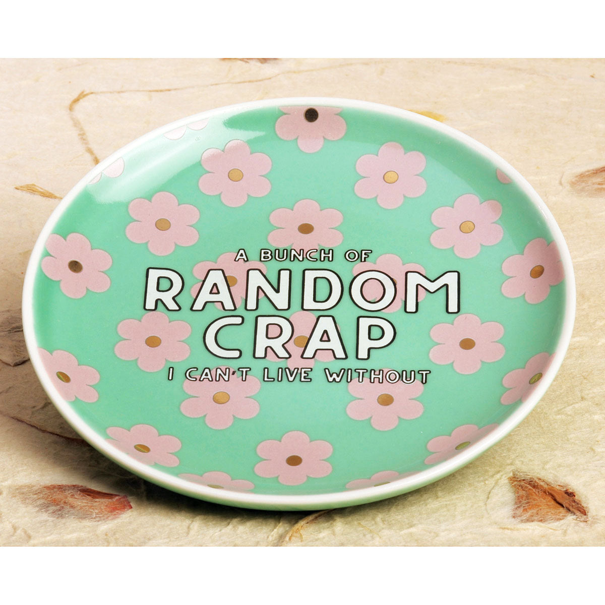 Random Crap ceramic trinket dish or jewelry dish - GG