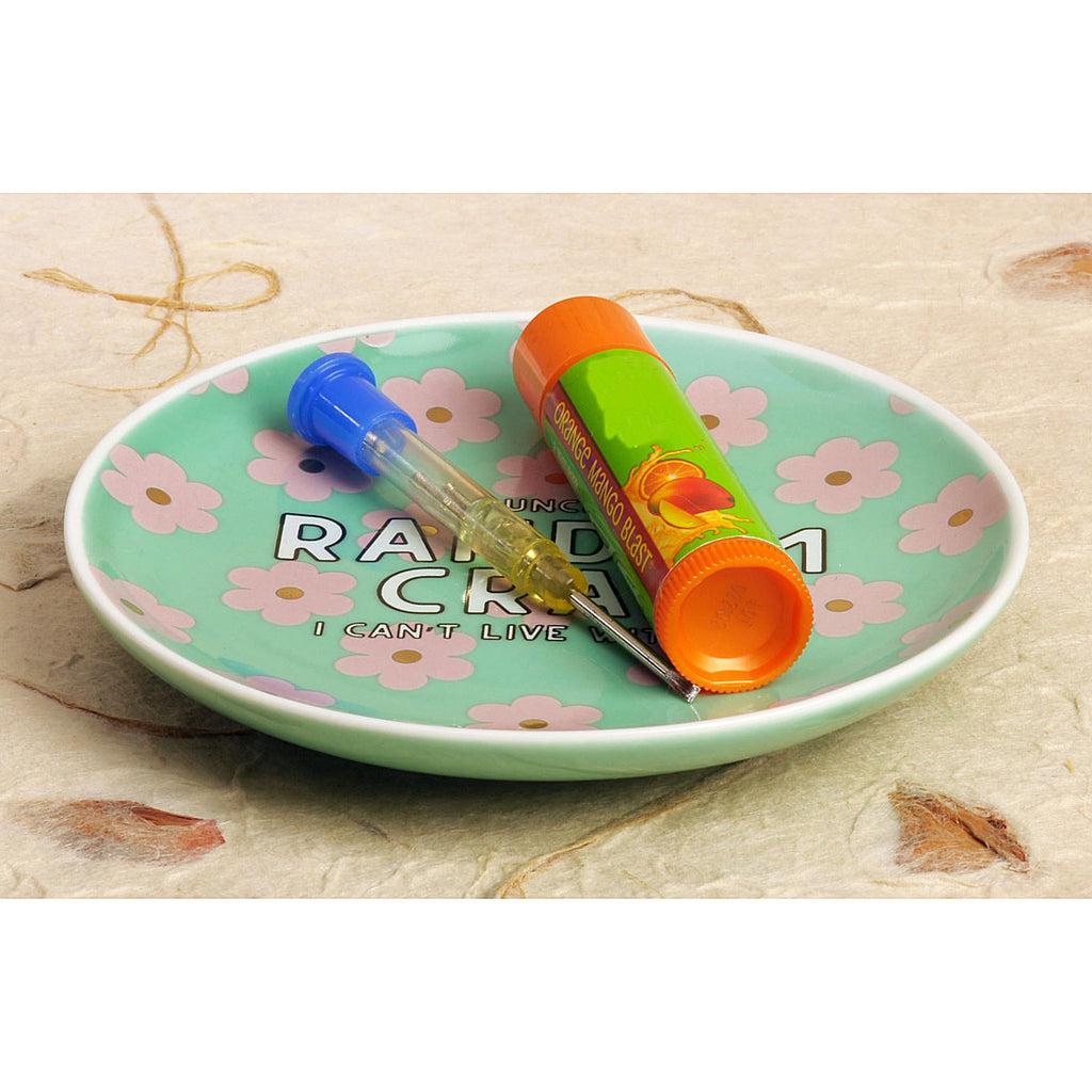 Random Crap ceramic trinket dish or jewelry dish - GG