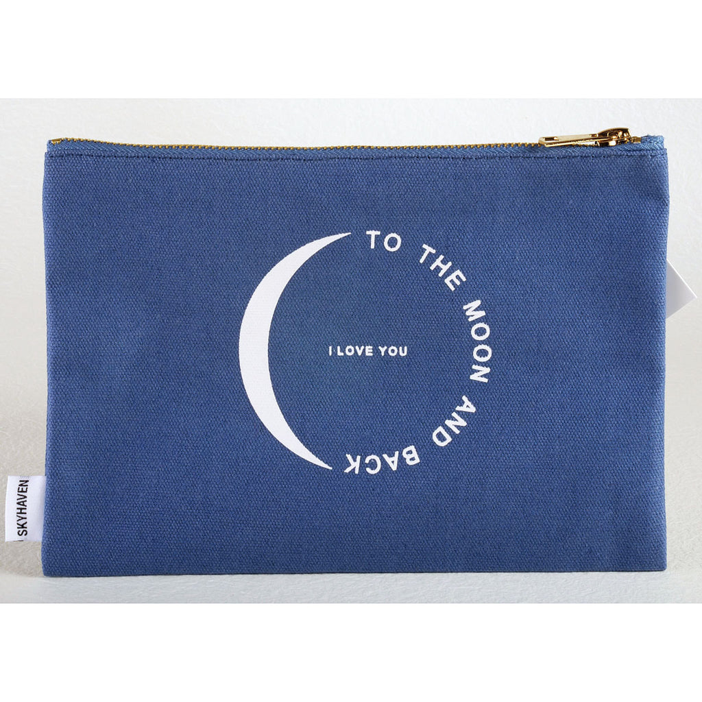 Love You to the Moon CANVAS POUCH - GG