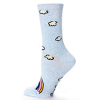 Women's Crew Socks - Up Yours  - Blue Q