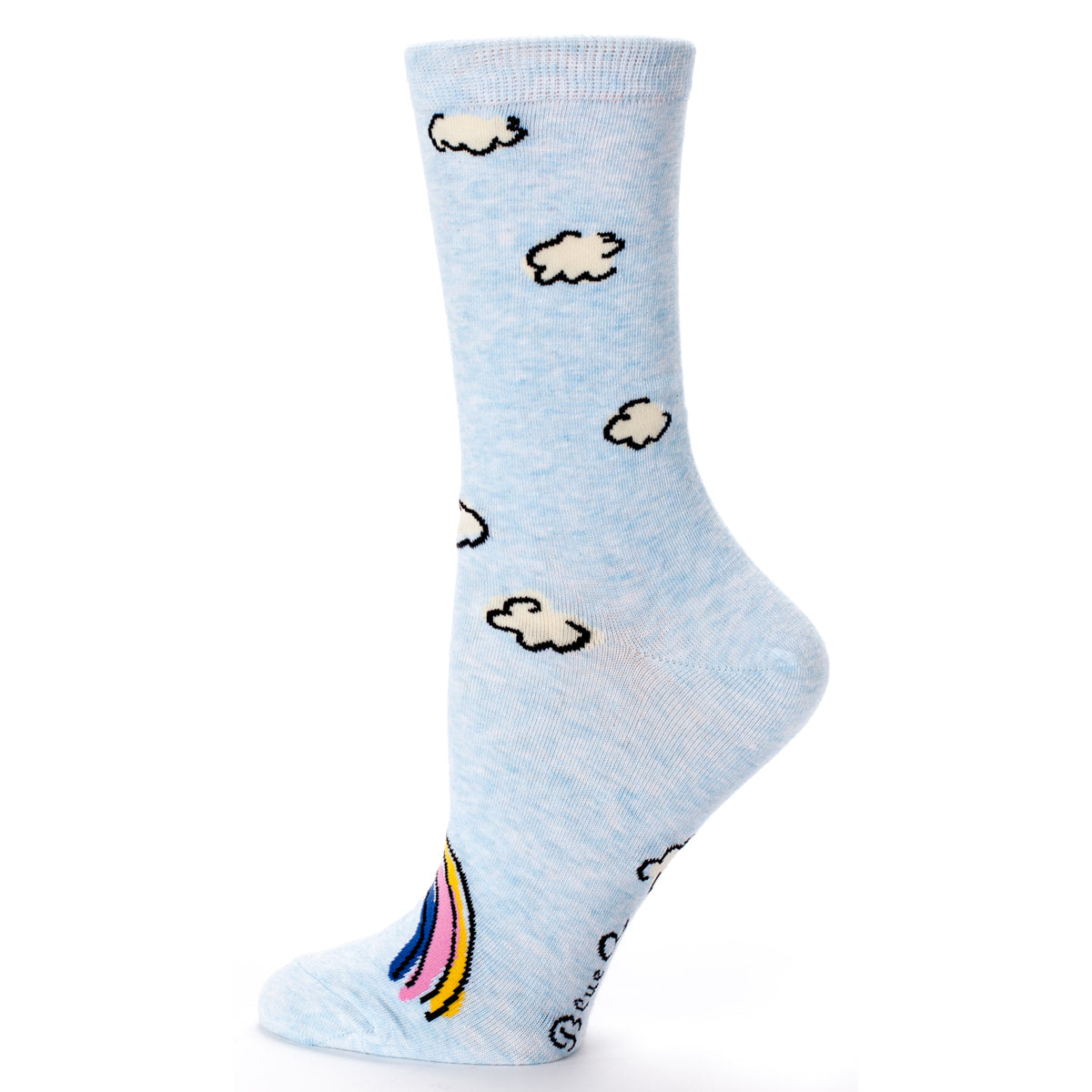 Women's Crew Socks - Up Yours  - Blue Q