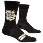 MEN's Crew Sock  - I'll Get Shit Done Later- Blue Q