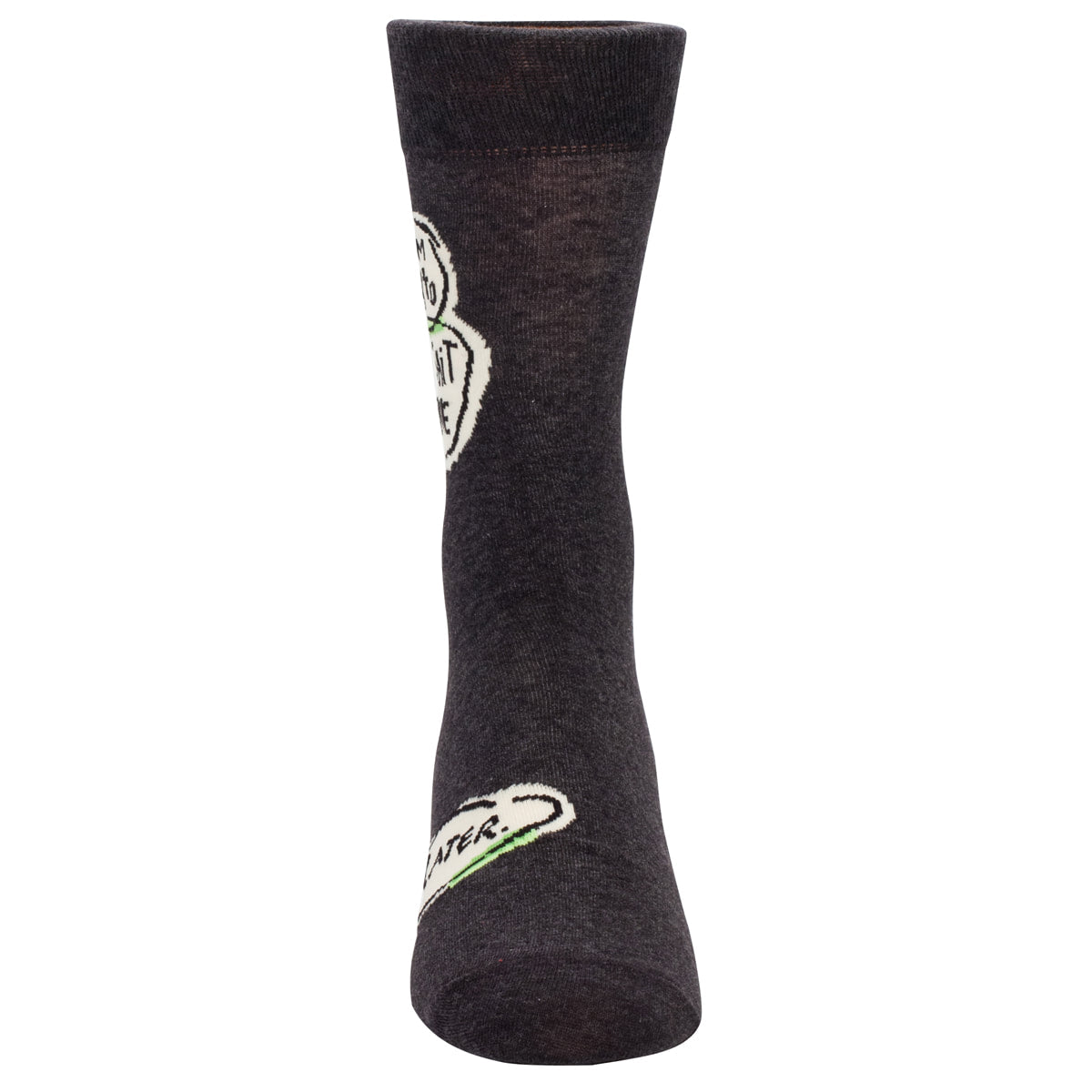 MEN's Crew Sock  - I'll Get Shit Done Later- Blue Q