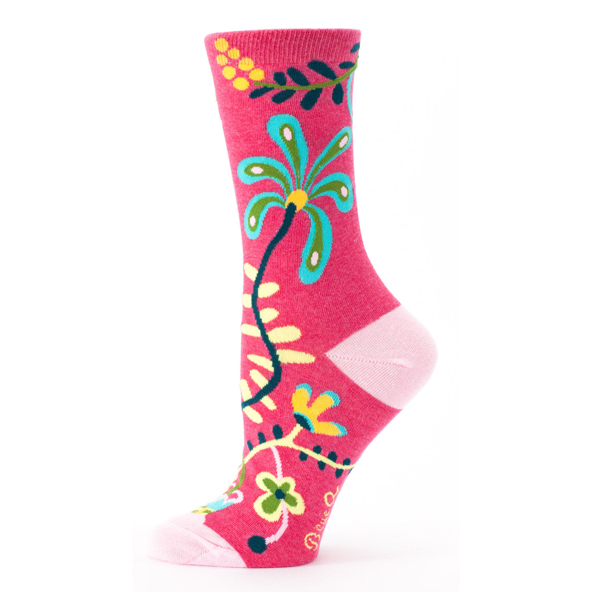 Women's Crew Socks - Hi, I Don't Care. Thanks - Blue Q
