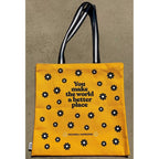 Make the World a Better Place Canvas Tote Bag by Properly Improper