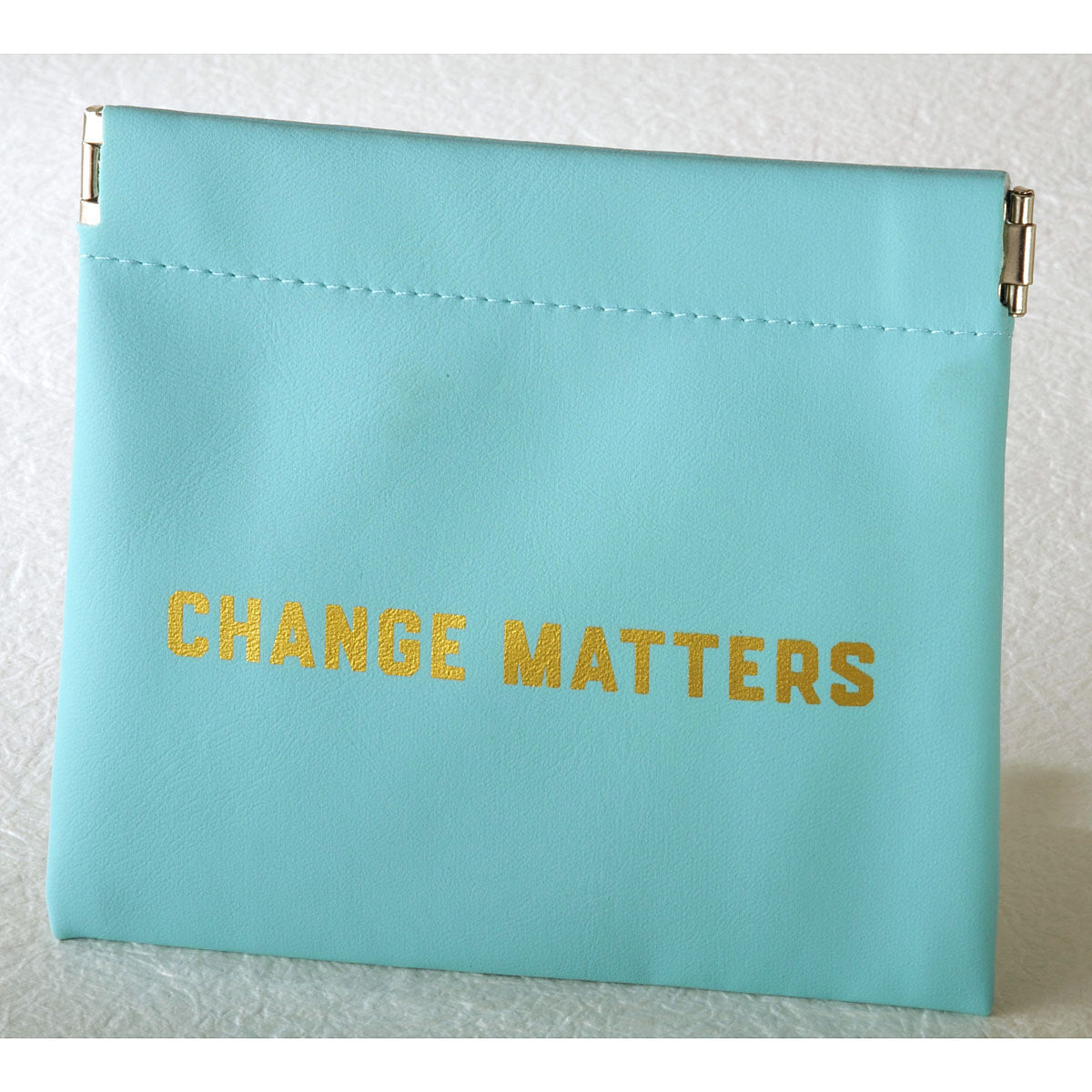 Change Matters Snap Top Large Coin Pouch Vegan Leather