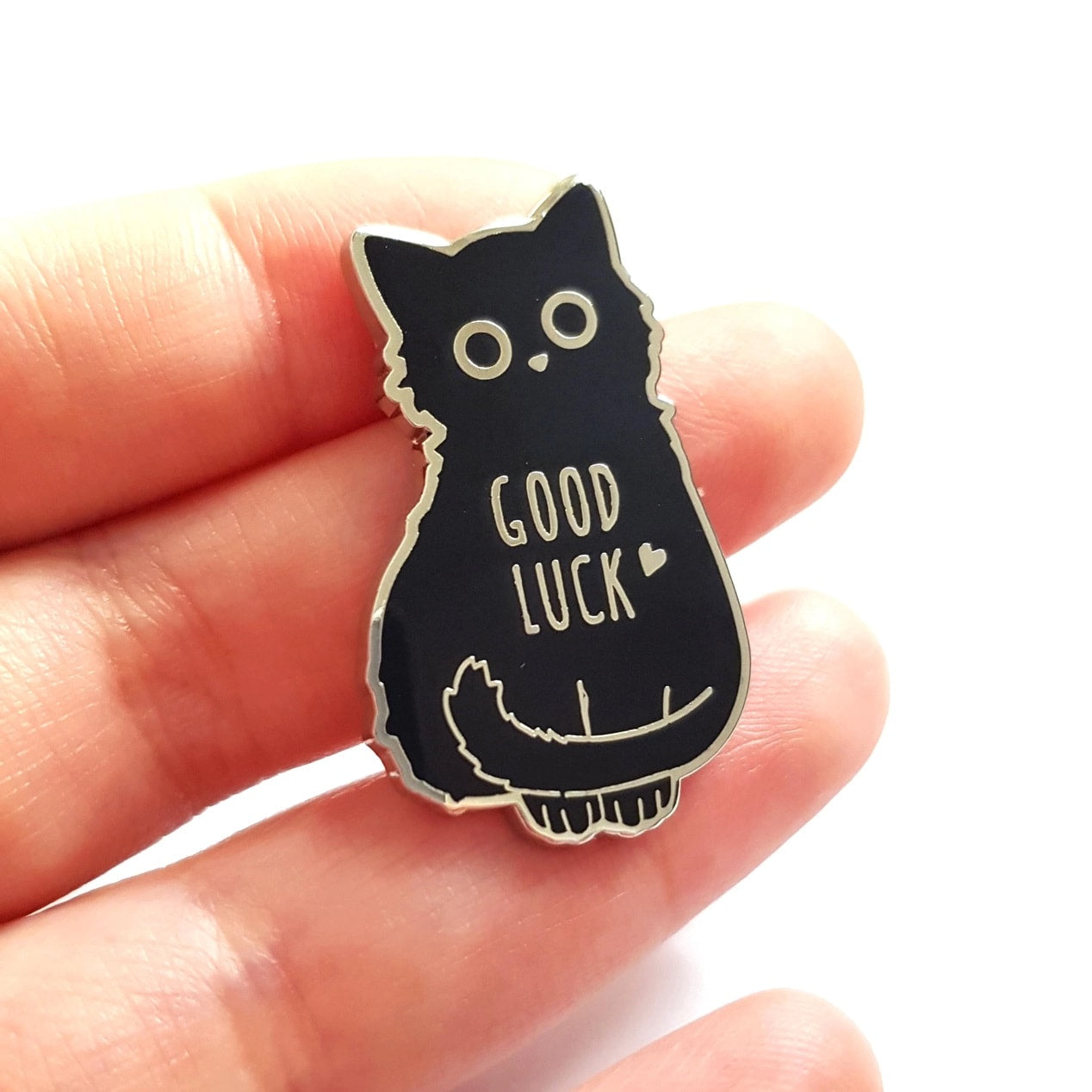 Compoco Good Luck Cat enamel pin - EE