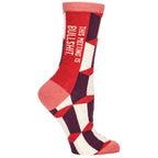 Women's Crew Socks -  This Meeting is Bullshit - Blue Q