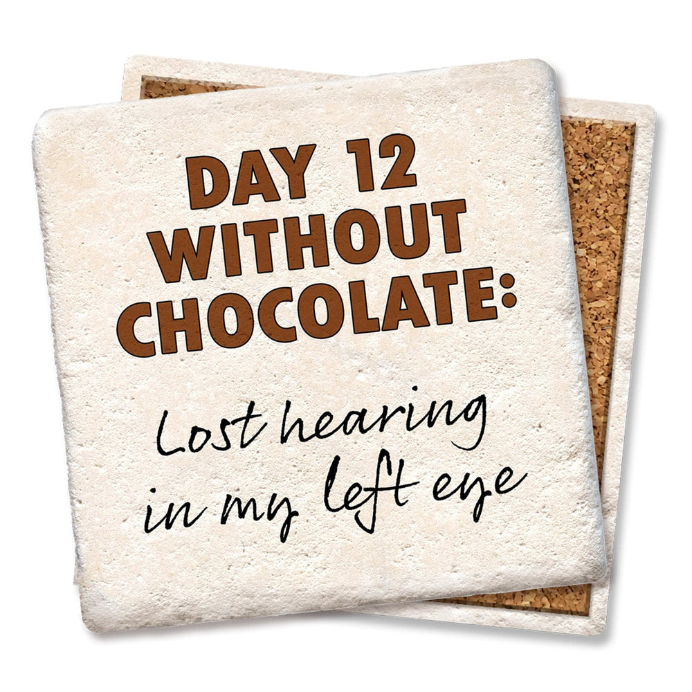 Day 12 Without Chocolate Limestone Coaster by Tipsy