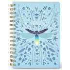 Born To Shine Fireflies hard cover Lined Spiral Notebook - 5 3/4" X 8 1/4" - EE