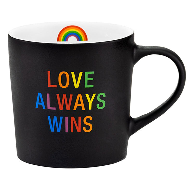 SALE Love always wins Stoneware Coffee Mug