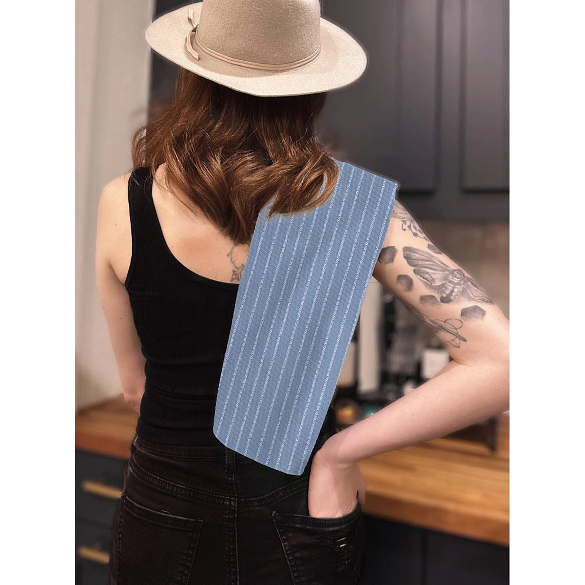 Colette Stripe Illusion | High Quality Kitchen Tea Towel- by Twisted Wares