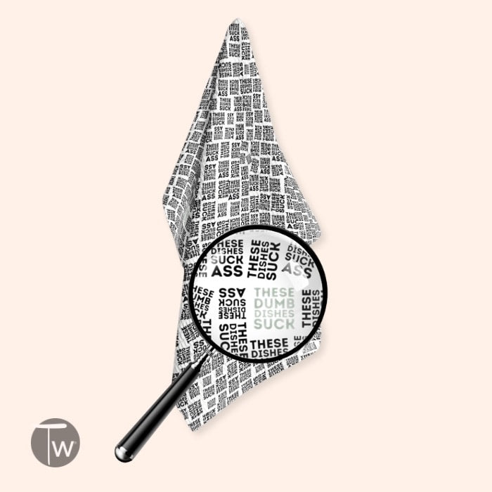 Dishes Are Dumb | Perfect Kitchen Tea Towel- by Twisted Wares