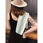 Fuckity Fuck Pardon my French Stripe Illusion Unique Kitchen Tea Towel by Twisted Wares