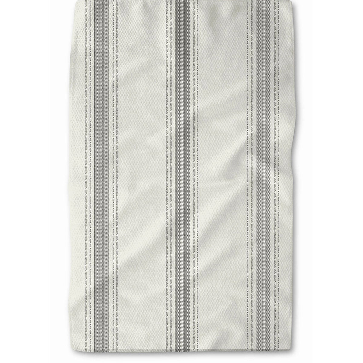 Fuckity Fuck Pardon my French Stripe Illusion Unique Kitchen Tea Towel by Twisted Wares
