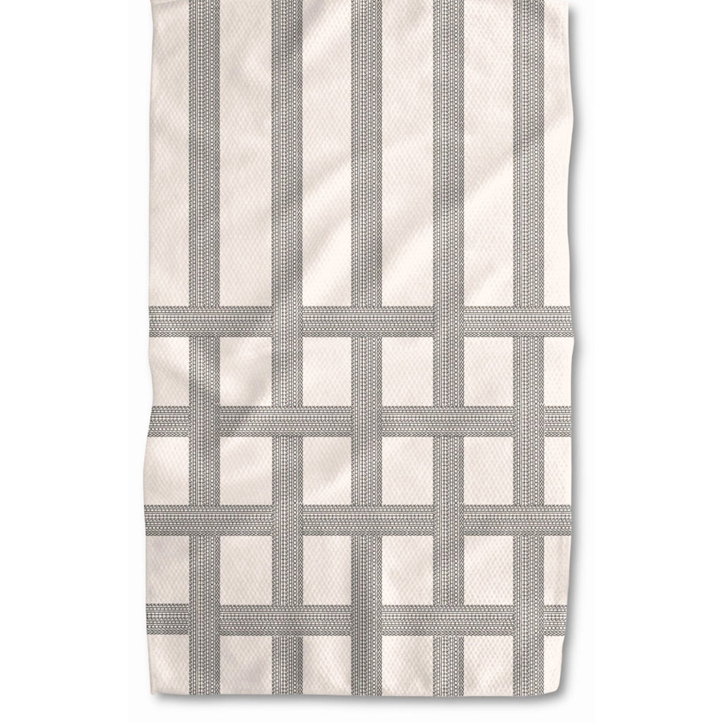 Shitshow Vintage Stripe Illusion Kitchen Waffle Weave Tea Towel by Twisted Wares