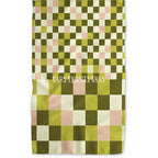 Green F Checkers Fuckity Fuck Kitchen Tea Towel by Twisted Wares