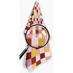 Lilac F-Checkers Fuckity Fuck Kitchen Tea Towel by Twisted Wares