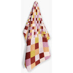Lilac F-Checkers Fuckity Fuck Kitchen Tea Towel by Twisted Wares