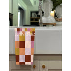 Lilac F-Checkers Fuckity Fuck Kitchen Tea Towel by Twisted Wares