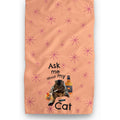 Ask Me About My Cat Kitchen Towel by Twisted Wares