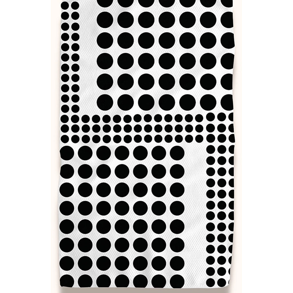 Black and White Dots Kitchen Towel by Twisted Wares